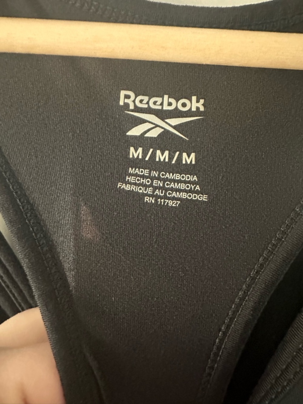Reebok Black Logo Women’s Medium Racerback Tank - Picture 4 of 5